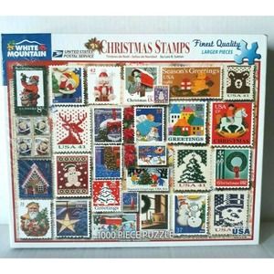 Puzzles Christmas Stamps, 1000Piece Jigsaw Puzzle